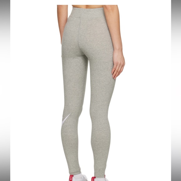 NIKE Essential Leggings Grey/White - Picture 3 of 6